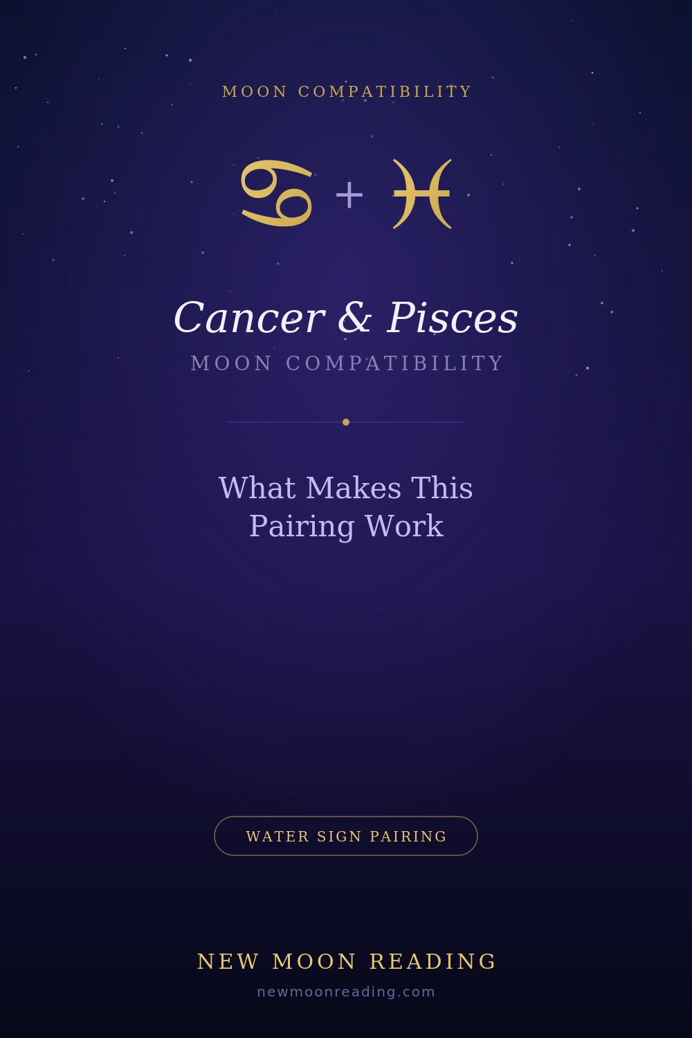 Cancer moon and Pisces moon compatibility